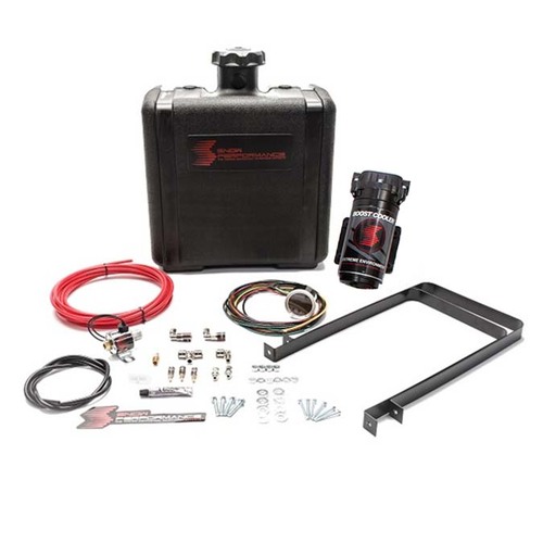 Snow Performance Water/Methanol Injection System, Diesel Stage 2 Boost Cooler, Dodge 6.7L Cummins (Red High Temp Nylon Tubing, Quick-Connect Fittings)
