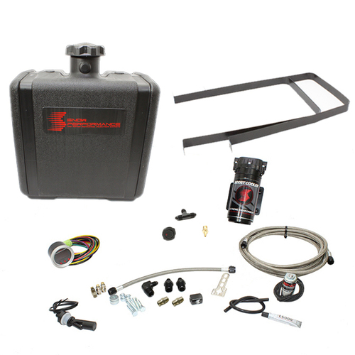 Snow Performance Water/Methanol Injection System, Diesel Stage 2 Boost Cooler, Ford 7.3/6.0/6.4/6.7 Powerstroke (SS Braided Line, 4AN Fittings)