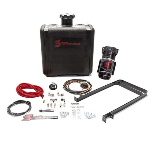 Snow Performance Water/Methanol Injection System, Diesel Stage 2 Boost Cooler, Chevrolet/Gmc Lbz/Lly/Lmm/Lml/L5P Duramax (Red High Temp Nylon Tubing, 
