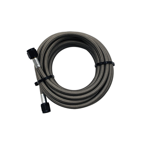 Snow Performance 5' Stainless Steel Braided Water Methanol Line (4AN Black)