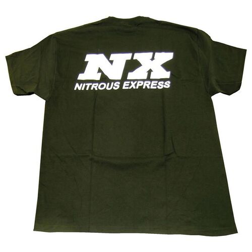 Nitrous Express Logo T-Shirt, Black with White NX