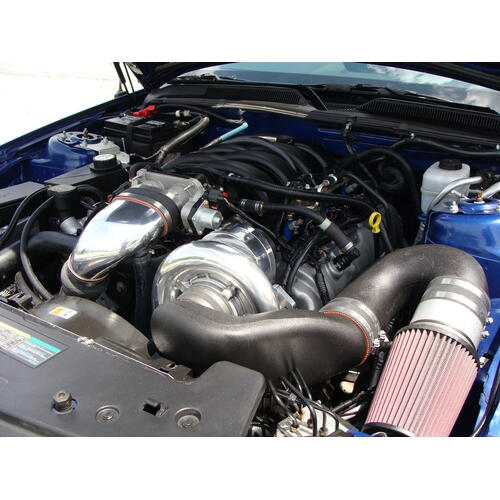 Paxton Superchargers, Tuner Kit, 2005-2006 4.6 Mustang GT System w/ NOVI 1200SL, Polished Finish