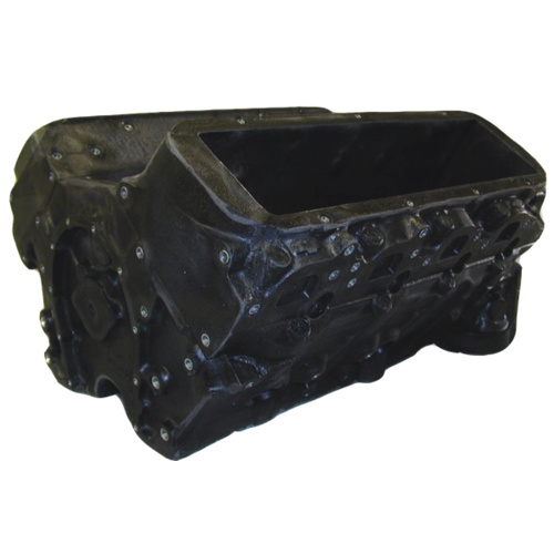 P-Ayr Engine, Replica Block, Polyurethane Foam, Black, Long Block, For Chevrolet, Big Block, Non-Removable Heads, Each