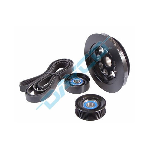PowerBond Power Pulley Kit, Harmonic Balancer Pulley Underdrive 25%, Chrysler / Jeep 6.4L V8 (300 SRT), Kit