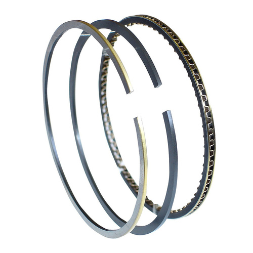 Perfect Circle Piston Rings, Plasma-Moly, 4.000 in. Bore, 1.5mm, 1.5mm, 3.0mm Thick, Carbon Steel Standard Tension, Set