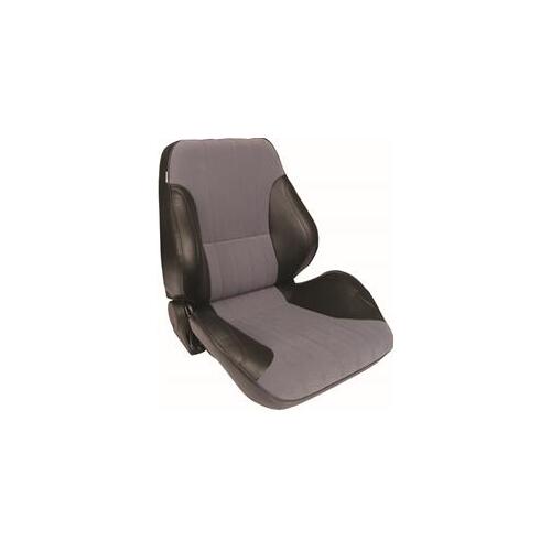 Procar Black Vinyl Sides, Gray Velour Insert, Left