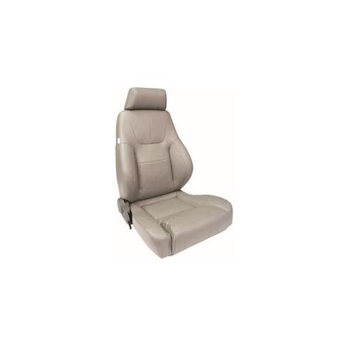 Procar Seat, Elite Lumbar Series 1200, Reclining, Driver Side, Vinyl, Gray, Each