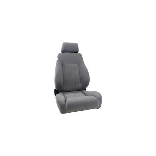 Procar Seats, Elite Lumbar DLX, Recliner, Grey Velour, Driver Side Each
