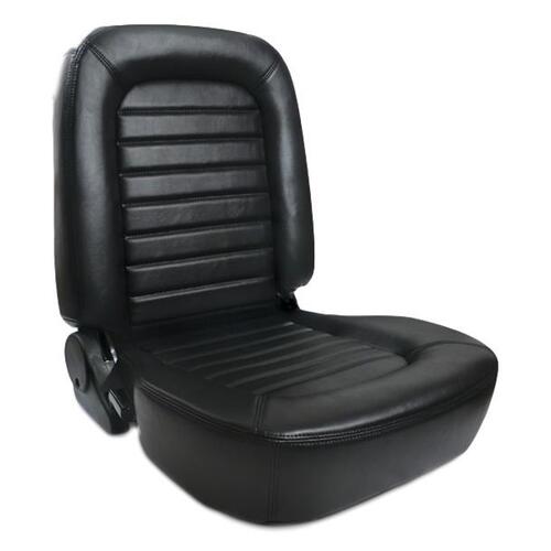 Procar Seats, Classic Lowback Series 1500, Recliner, Red Vinyl, Driver Side Each