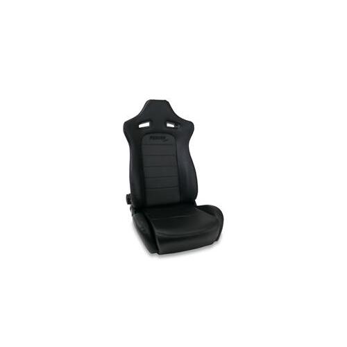 Procar Seat, Spider Series Recliner, Vinyl, Black, Lever Recline, Each