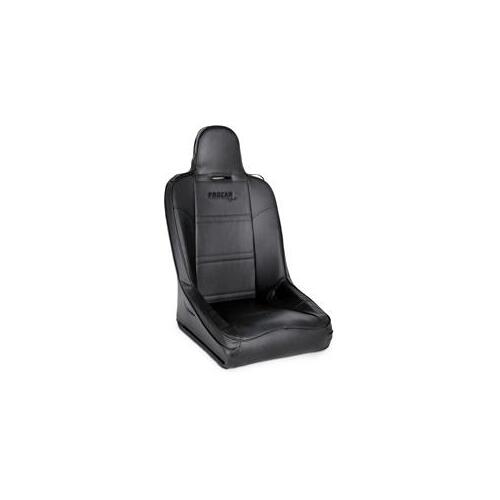 Procar Seat, Terrain Series 1620, Fixed Back, Vinyl, Black, Each