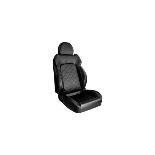 Procar Seats, Touring Series 1680, Recliner, Black Vinyl, Driver Side, Each