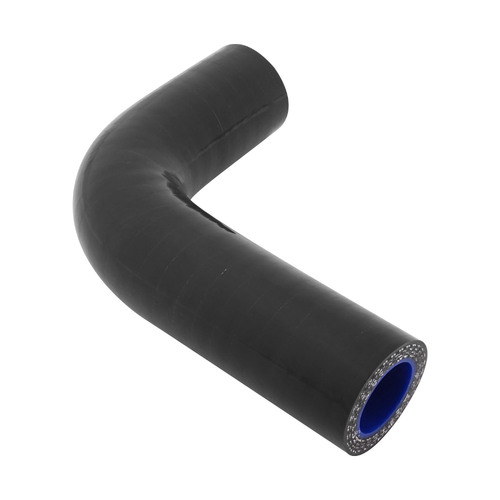 Proflow Bypass Hose, Silicone, Black, Thermostat Housing To Pump, For Ford, Mustang Falcon, Windsor 351, Each