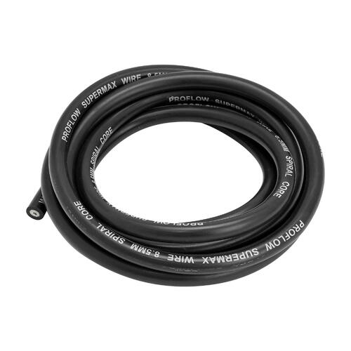 Proflow SuperMax Wire, 8.5mm Spiral Core, 50 ohm/ft, Black, 2 Metre Length