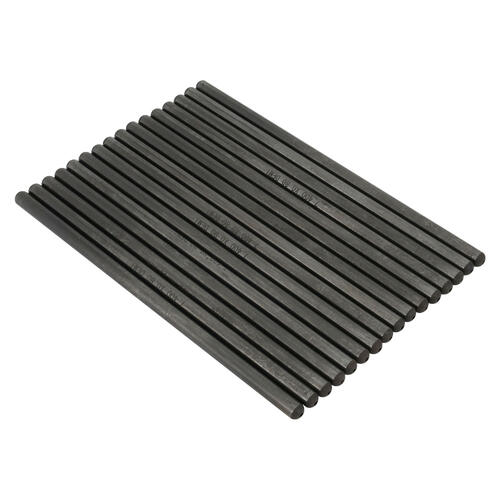 Proflow Pushrod, 5/16 Chromoly, 7.400 in .080in Wall, One Piece Swaged Ends Heat Treated, Suitable For Guide Plates, Set Of 16