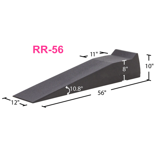 Proflow Pro Ramp, Trailer Ramps, 1-piece, 56in. Long 10.8 Degree, 8 in. Tall, Pair