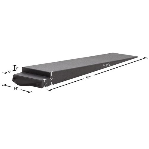 Proflow Pro Ramp, Ramps, 2-piece, 10.8 Degree, 10 in. Tall, Pair
