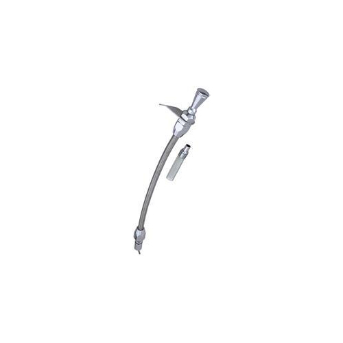 Proflow Transmission Dipstick, Braided Stainless Steel, Bellhousing Mount, GM, TH400, Each