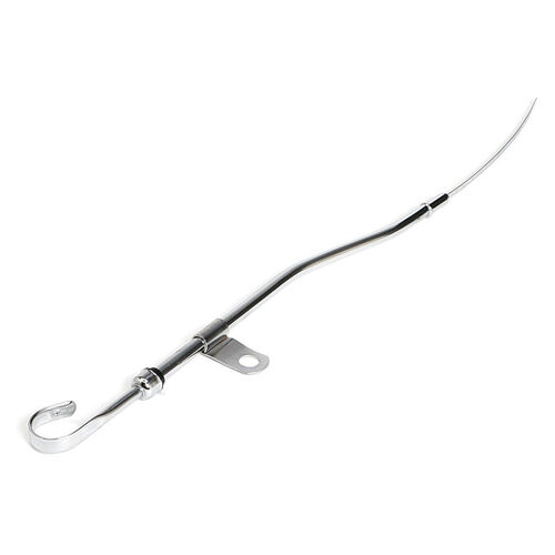 Proflow Engine Oil Dipstick with Tube, To Pan, Steel, Chrome, SBF, 351 Windsor V8  Each