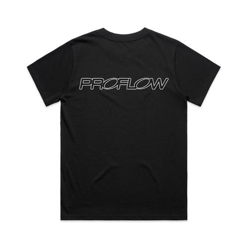 Proflow Logo Womens T-Shirt, Black