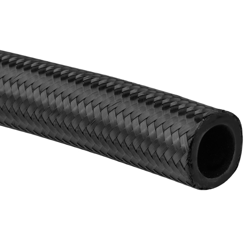 Proflow Black Stainless Braided Hose -06AN 5 Metre Length