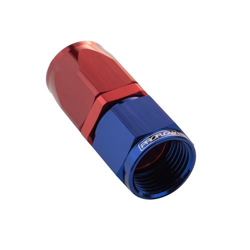 Proflow Straight Hose End -04AN Hose to Female, Blue/Red
