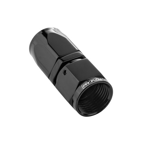 Proflow Straight Hose End -06AN Hose to Female, Black