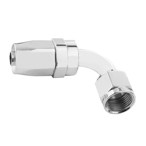 Proflow 90 Degree Hose End -06AN Hose to Female, Polished