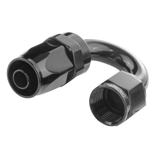 Proflow 180 Degree Hose End -06AN Hose to Female, Black