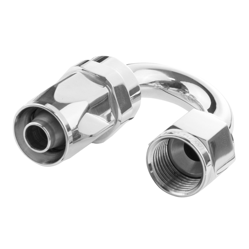 Proflow 180 Degree Hose End -06AN Hose to Female, Polished