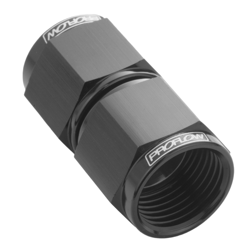Proflow Female Flare Union Swivel Hose End Straight -06AN, Black