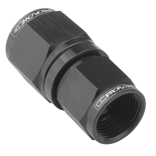 Proflow Female Flare Union Swivel Hose End Straight -08AN To -10AN, Black