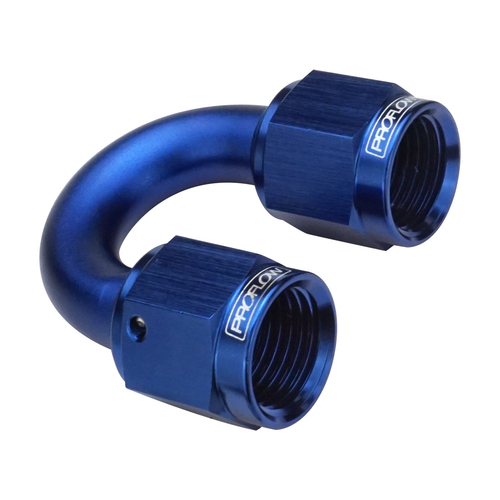 Proflow 180 Degree Female To Female Union Swivel Hose End -06AN, Blue