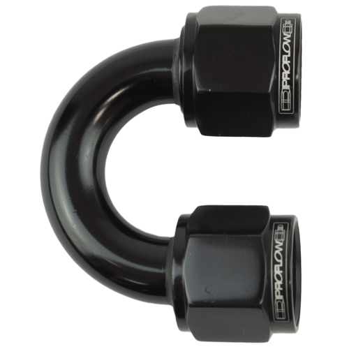 Proflow 180 Degree Female To Female Union Swivel Hose End -06AN, Black