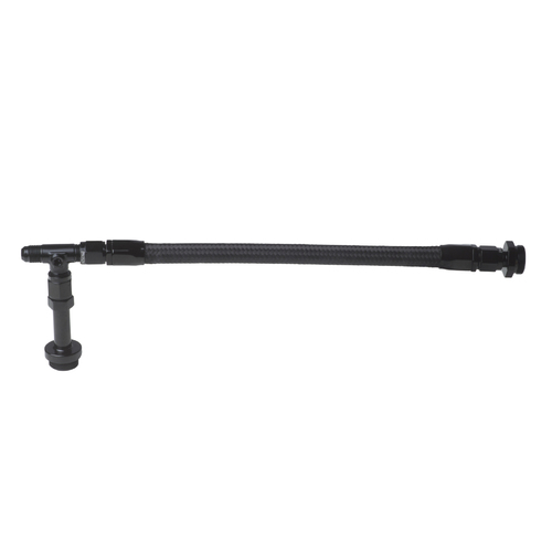 Proflow Fuel Line kit, Holley 4150/4160 Universal Swivel-Seal, Black Stainless Steel Hose, -06AN, Black