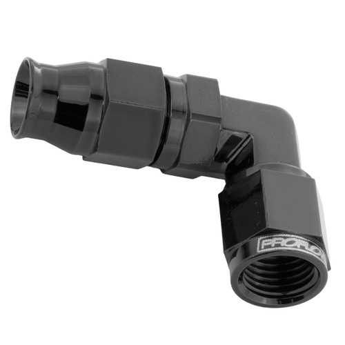 Proflow Black 90 Degree Hose End Hose End For -03AN PTFE Hose