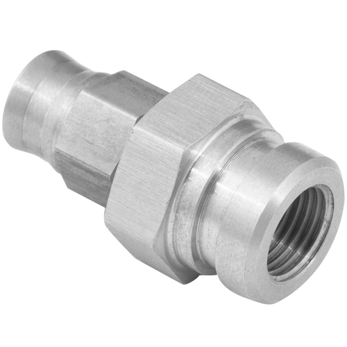 Proflow Stainless Steel Brake Adaptor Female Concave Seat M10 x 1.25 To -03AN PTFE Hose 17mm Hex