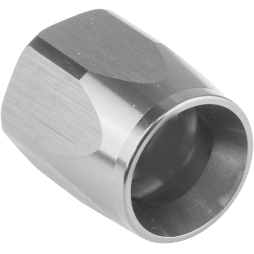 Proflow Replacement Hose End Socket Nut -06AN, Aluminium, Silver