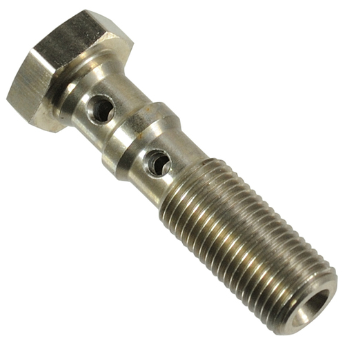 Proflow Stainless Steel Double Banjo Bolt 3/8in. x 24 30mm Long