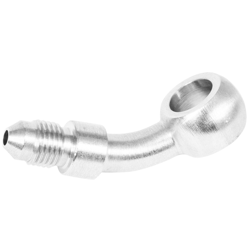 Proflow Chrome 45 Degree Banjo Brake Hose End 12mm To -03AN Male