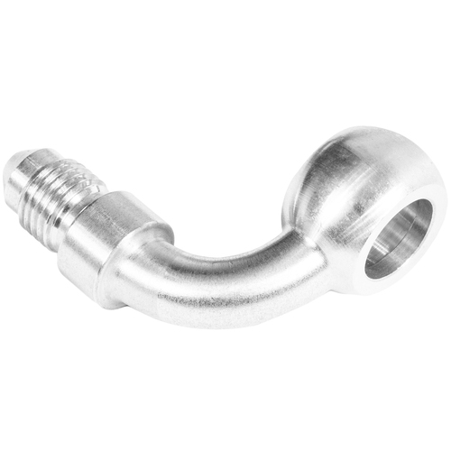 Proflow Chrome 12mm Banjo Brake Hose End 90 Degree To -03AN