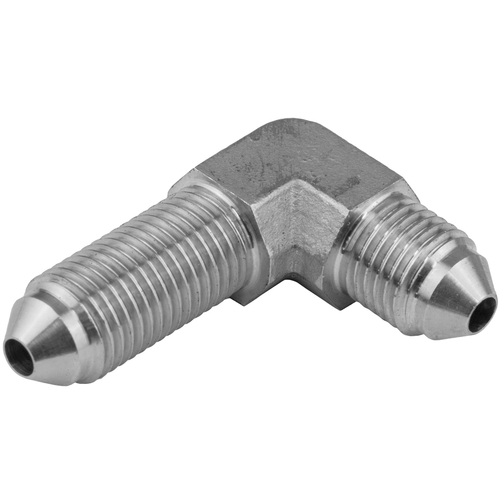 Proflow Stainless Steel Hose End 90 Degree -03AN Bulkhead