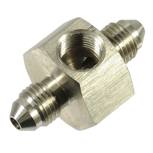 Proflow Stainless Steel Brake Flare Union adaptor -03AN, 1/8in. NPT Port