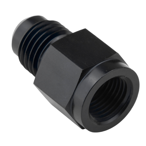 Proflow Female Adaptor 1/8in. NPT Straight To Male -04AN, Black