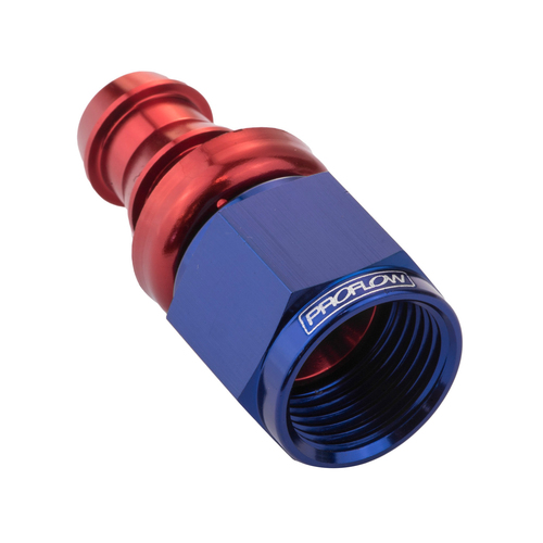 Proflow Straight Push Lock Hose End Barb 1/4'' To Female -04AN