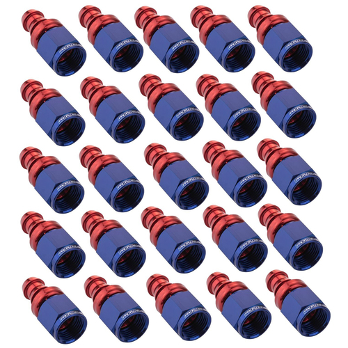 Proflow Bulk Pack Straight Push On Hose End -06AN, 25pc