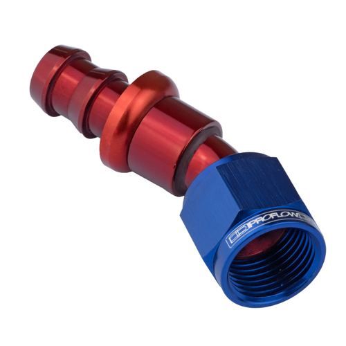 Proflow 30 Degree Push Lock Hose End Barb 3/4'' To Female -12AN