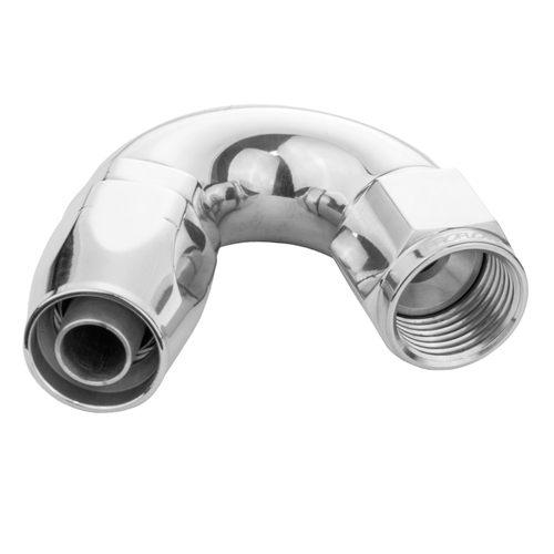 Proflow Fitting Hose End 150 Degree Full Flow -08AN, Polished
