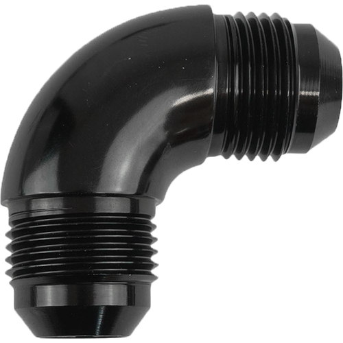 Proflow 90 Degree Union Flare Adaptor Fitting -04AN, Black