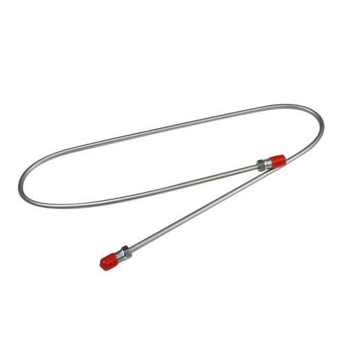 Proflow Steel 3/16in. Brake Line Tube finished 400mm, Inverted Flare and 3/8-24 thread
